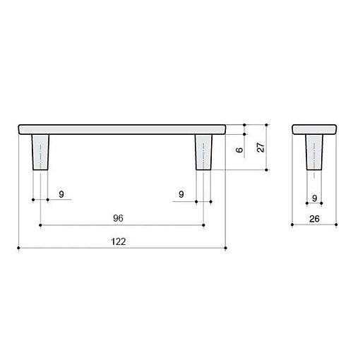 Ручка мебельная BOSETTI MARELLA 15064Z0960B.09 96 мм florence - Фото №2