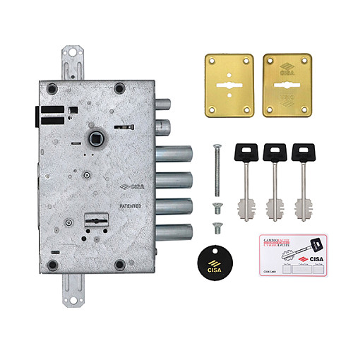 Электромеханический замок CISA 17665 (BS64*85мм) 17685 сувальдный с перекодировкой без торцевой планки - Фото №5