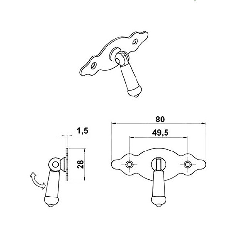 Ручка мебельная AMIG мод.1004 черный - Фото №2