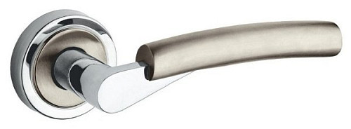 Ручки на розеті FIMET Alba 140 (230R) F11 хром/матовий нікель - Фото №2