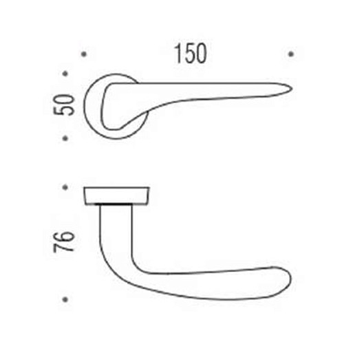 Ручки на розеті COLOMBO Madi AM31 (CD49BZGG-CD43G) матове золото - Фото №3