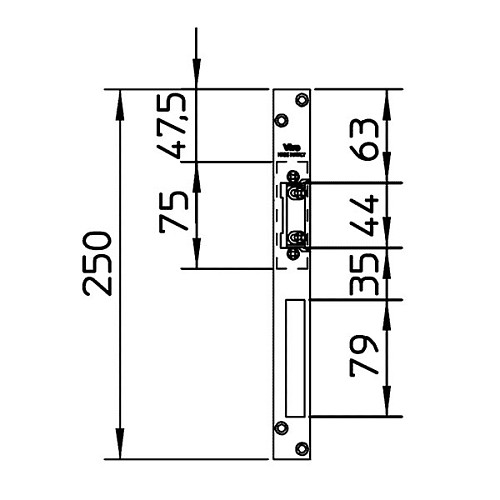 Зворотня планка VIRO 1092 HZ полірований нікель - Фото №2