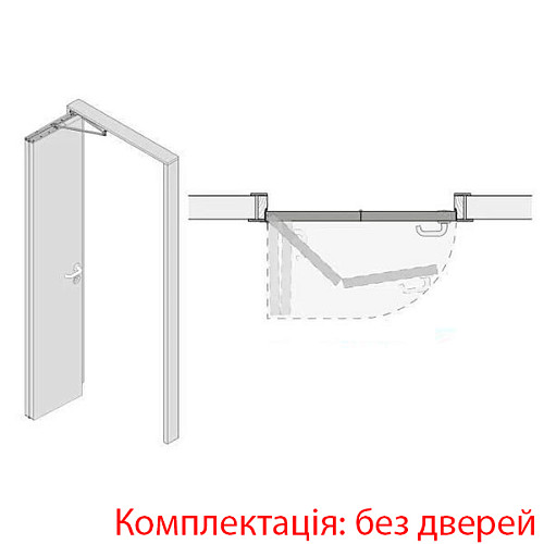 Раздвижная система Compack Living 90 ° F70 на 2 полотна до 50 кг левая - Фото №1