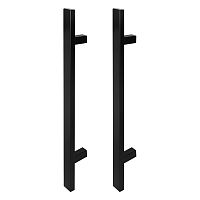 Ручки скобы ABARO Sydney 90° L:400 X:200 W: 40*20mm BM черный мат. (комплект)