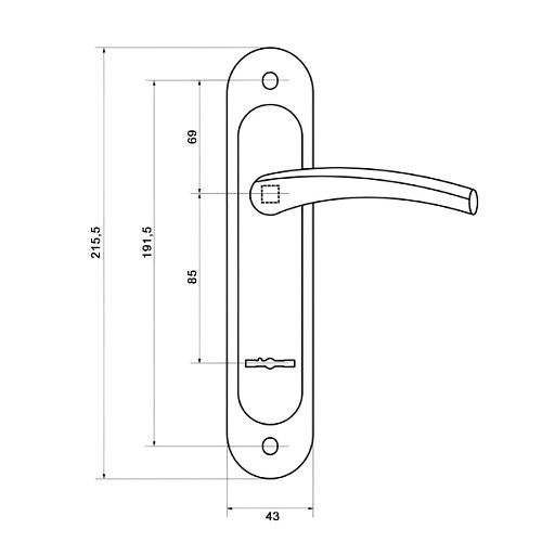 Ручки на планці SHERLOCK H-85FT 85 мм коричневий - Фото №7