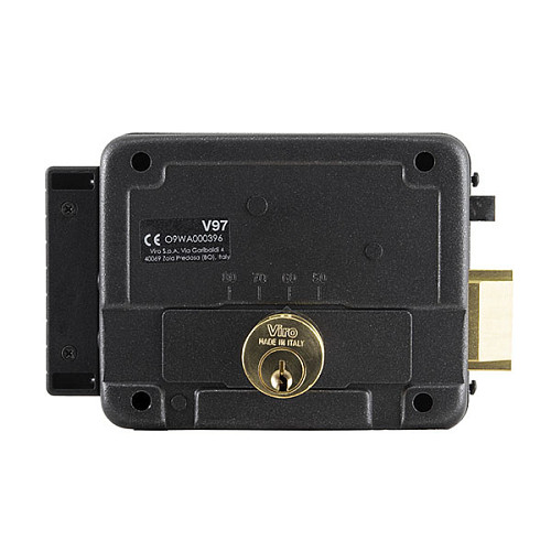 Електромеханічний замок VIRO V97 8972.0794.2 накладний (BS50/60/70/80мм) відкривання всередину прав - Фото №4