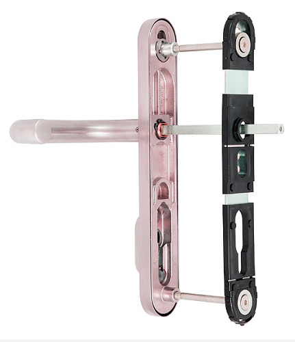 Ручки на планке с протектором ROSTEX Bravo RX-40 92мм (76-85мм) нержавеющая сталь матовая - Фото №2