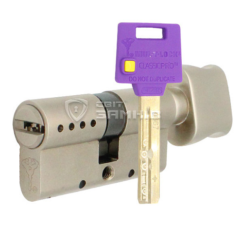 Циліндр MUL-T-LOCK MTL400/ClassicPRO 105T (50*55T) нікель сатин - Фото №1