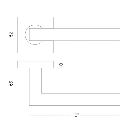 Ручки на розеті MVM S-1137 (T12-E12) SS нержавіюча сталь - Фото №4