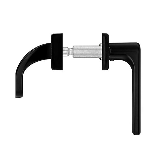 Ручки на планці ROSTEX 802 R 85мм (38-55мм) фіксована-натискна чорний - Фото №5