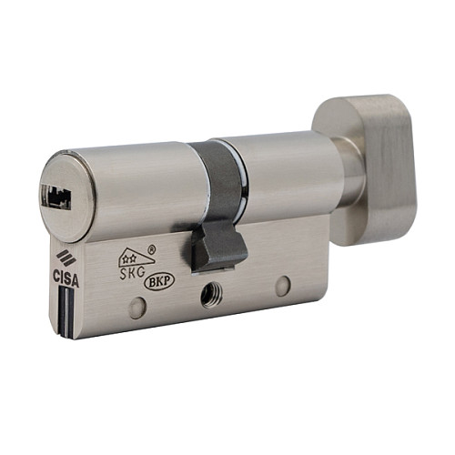 Циліндр CISA AP4 S 70T (35*35T) нікель матовий 3 ключі - Фото №2
