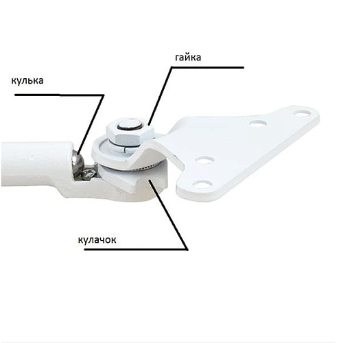 Тяга RYOBI параллельная с фиксацией в серии 8800 Белый - Фото №6