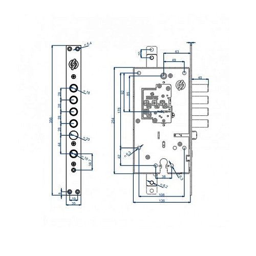 Механизм замка SECUREMME 2433 (BS66*85мм) - Фото №3