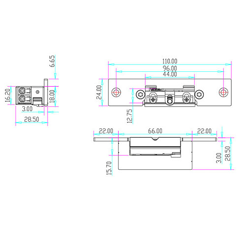 Електрозащіпка YLI YS-134E НЗ-АЕ (без живлення замкнена) - Фото №3