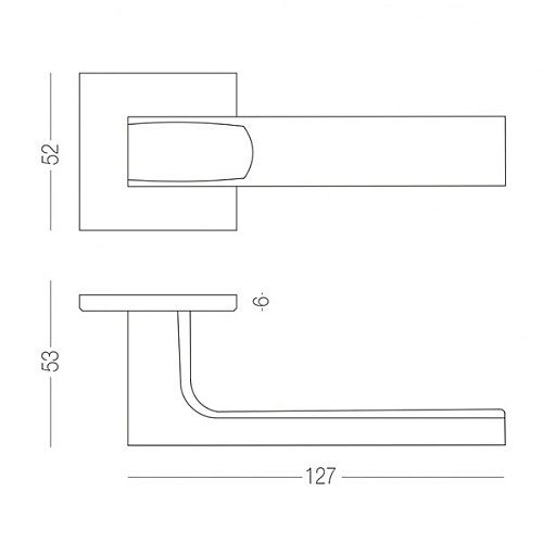 Ручки на розеті MVM/Linde A-2010 (T20-E20) тонка розета SN матовий нікель - Фото №4