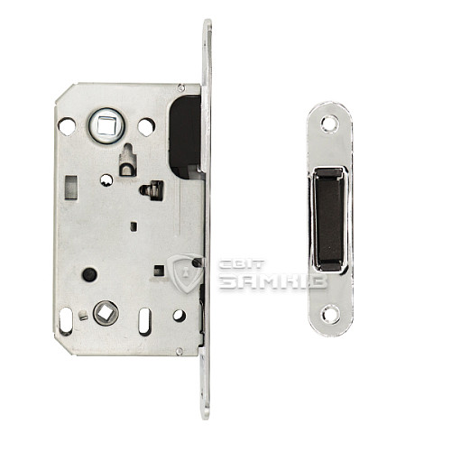 Механизм замка APECS 5300-M WC (BS50*90мм) магнит.язычок CR хром - Фото №5