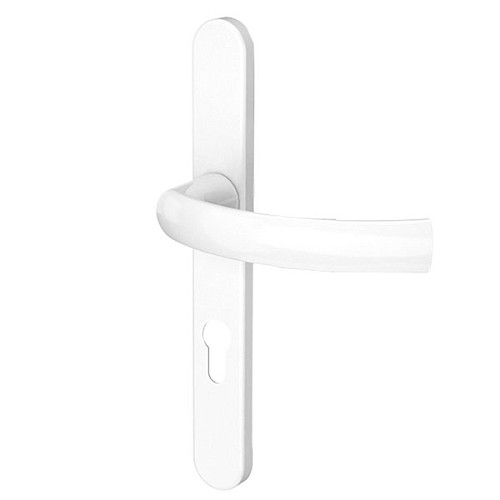 Ручки на планке MEDOS Jowisz 92/32 овальная планка 9016 белый - Фото №2