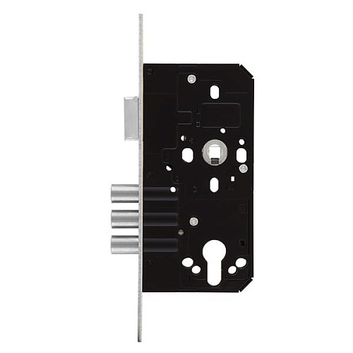 Механізм замка MUL-T-LOCK 972 (BS55*72мм) матовий хром - Фото №2