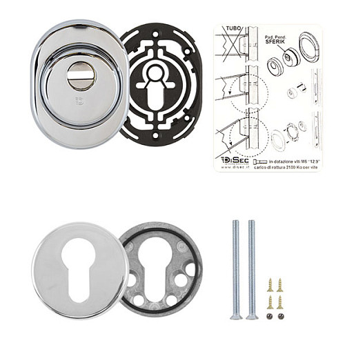Протектор DISEC SFERIK BDS16 25 мм + накладка DISEC КТ038 хром полірований  - Фото №5