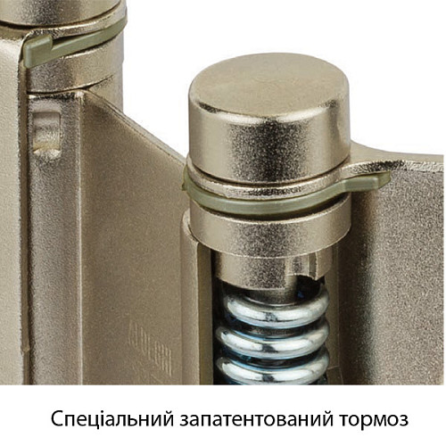 Петля барная с тормозом ALDEGHI LUIGI 101AO125B 125 мм AO латунь - Фото №3