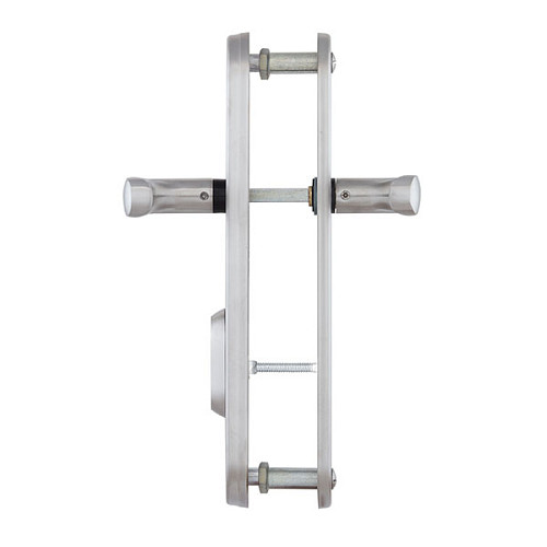 Ручки на планці з протектором ROSTEX Universal R 72мм (38-55мм) нержавіюча сталь матова - Фото №6