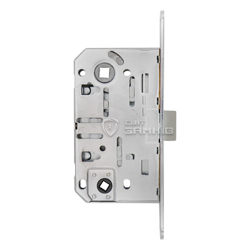 Механизм замка GAVROCHE GR96-K WC (BS50*96мм) пласт.язычок CP хром - Фото №2