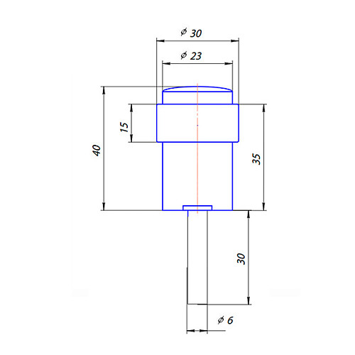 Стопор дверний підлоговий CLASS 014 SN сатин - Фото №2