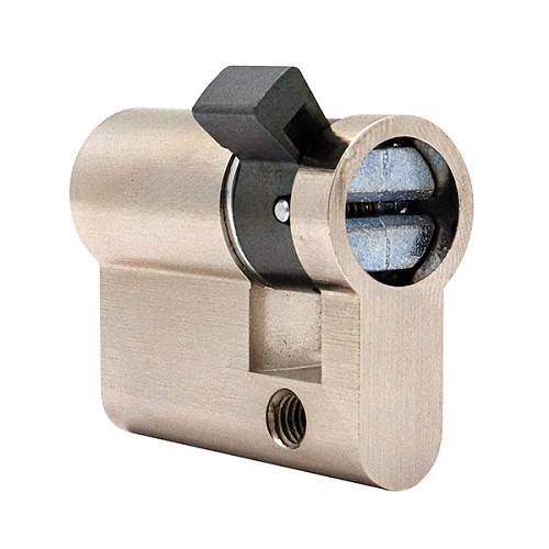 Циліндр половинка CISA C2000 65 (55*10) нікель матовий 3 ключі - Фото №7