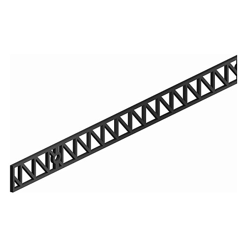 Раздвижная система MANTION Rota длина 1,95 м на 1 полотно до 80 кг черная матовая - Фото №6