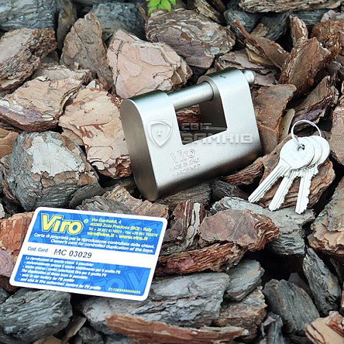 Замок навісний VIRO MONOLITH 4144 (3 ключа) - Фото №6