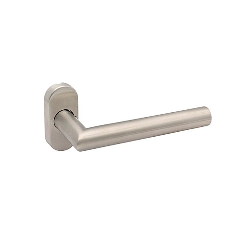 Ручки на розеті ABARO Lido MM овальна розета нержавіюча сталь  - Фото №2