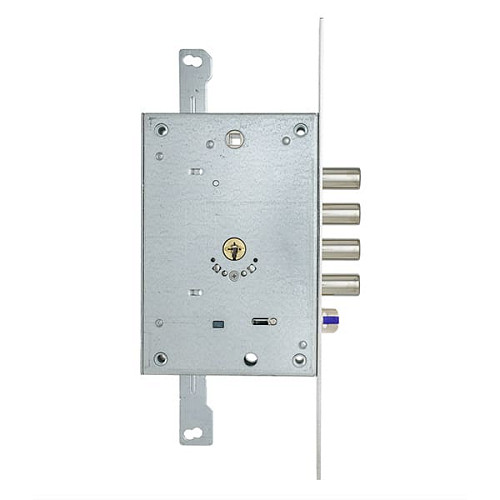 Механизм замка MUL-T-LOCK Omega OFMPB10328L VIP / 3in1 (BS65 * 85мм) хром полированный без об.планки - Фото №2