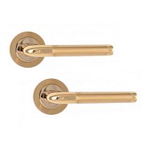 Ручки на розеті SIBA Milas (A01) золото матове темне/темне золото