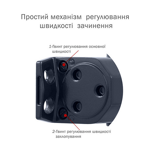 Дотягувач RYOBI DS-1554P PRL HO з фіксацією до 60кг Сірий антрацит - Фото №5