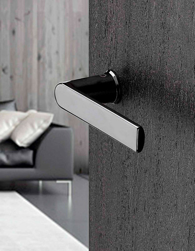 Ручки на розетте HOPPE Los Angeles латунь черная полированная - Фото №3