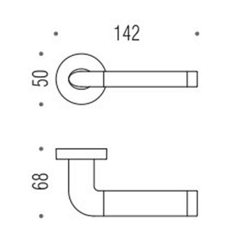 Ручки на розеті COLOMBO Taipan LC11 (CD49BZGG-CD43G) полірована латунь/матове золото - Фото №3
