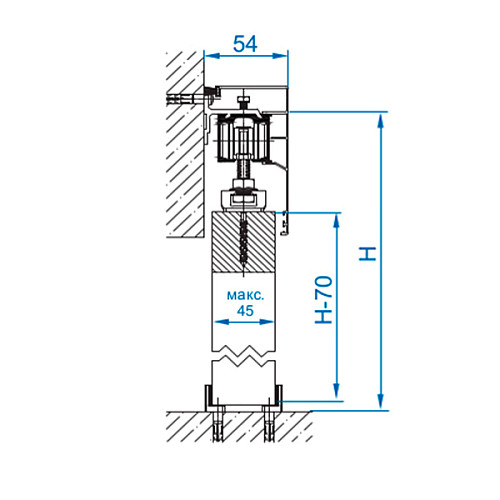 Маскировочная планка VALCOMP Herkules WOOD с боковыми заглушками и щеткой длина 3,01м серебро - Фото №4