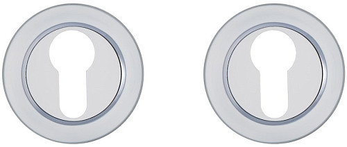 Накладки на серцевину GAVROCHE A5 W/CP біла емаль/хром - Фото №2