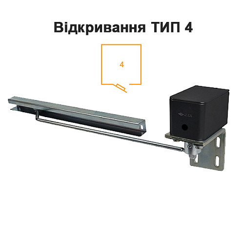 Дотягувач для хвіртки CISA C1310.11.1 пружинний до 55кг лівий чорний - Фото №3