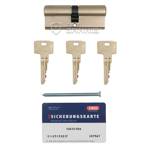 Циліндр ABUS S60P 65 (30*35) нікель - Фото №5