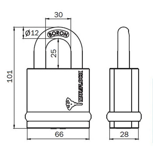 Замок навісний MUL-T-LOCK NE12L Interactive+ (3 ключа) - Фото №7
