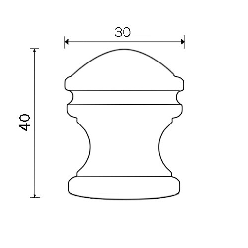 Стопор дверний підлоговий LINEA CALI VINTAGE патина - Фото №2