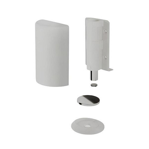  Стопор дверний прихований VERUM Stoppino X магнітний білий - Фото №4