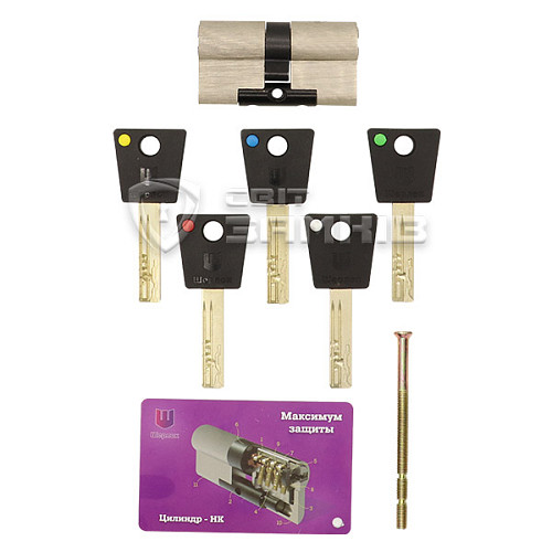 Циліндр SHERLOCK HK 70 (30*40) нікель сатин - Фото №4