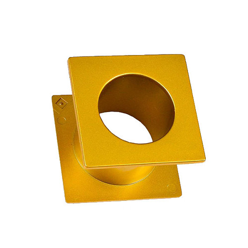 Вентиляционное отверстие PLAST-POL квадратный латунь сатинированная - Фото №2