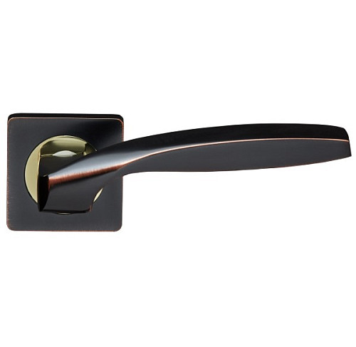 Ручки на розеті GAVROCHE Germanium AL-A1 ORB/PB чорний з патиною/золото - Фото №2