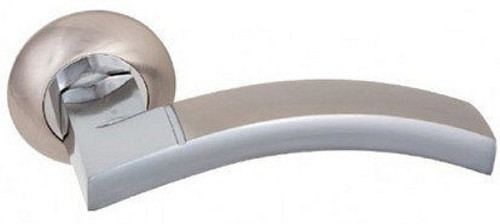 Ручки на розеті KEDR R10.065-ALSN/CP сатин/хром - Фото №2