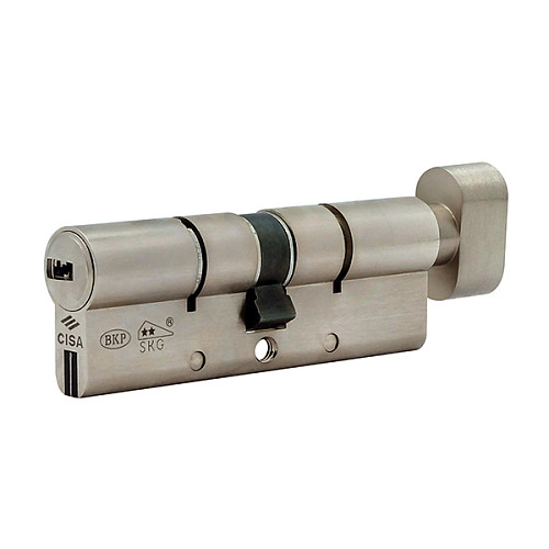 Циліндр CISA AP4 S 80T (35*45T) нікель матовий 3 ключі - Фото №2