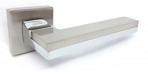 Ручки на розетте KEDR R62.722-AL SN/CP сатин/хром - Фото №2