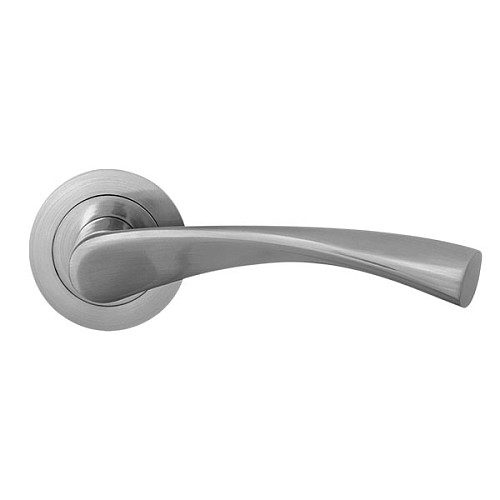 Ручки на розетте MVM A-1205 (T2-E3) MC матовый хром - Фото №3